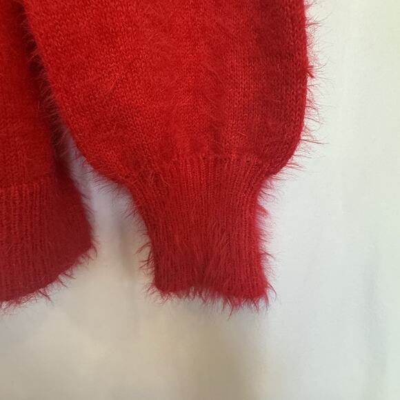 Womens Christmas Fair Isle Sweater Size M Fuzzy Cozy Ugly Holiday Party Festive - Picture 6 of 12